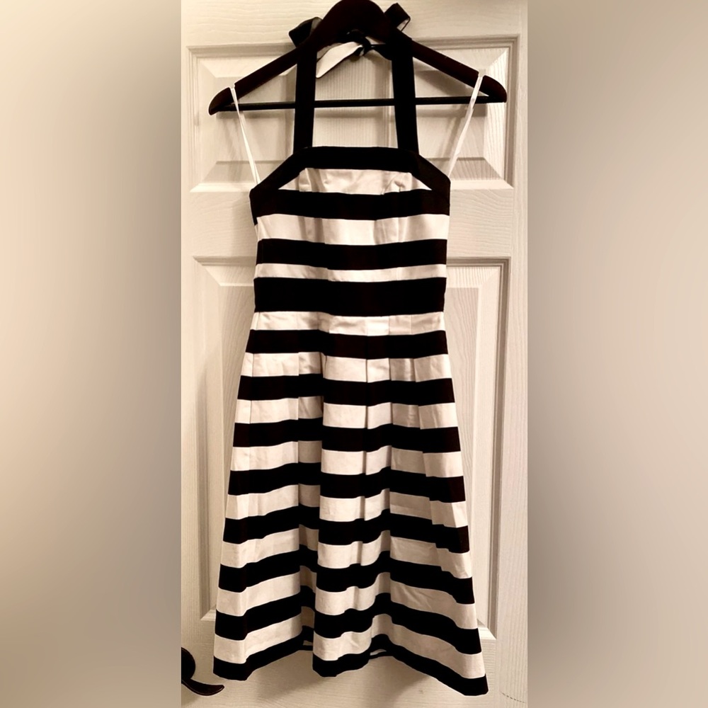 White House Black Market Halter Fit & Flare Dress.